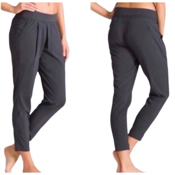 Athleta‎ interlude lounge ankle pants size 8 gray - Picture 1 of 7